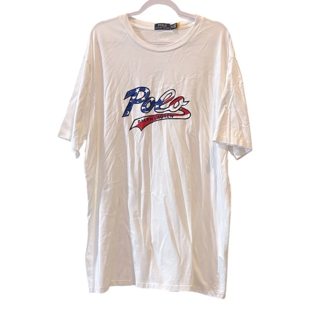 Polo Ralph Lauren Men's Americana Classic Fit Logo T-Shirt - White XL Tall